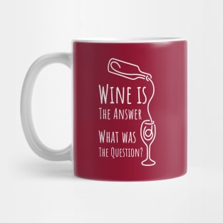 Wine is The Answer What was The Question? - 4 Mug
